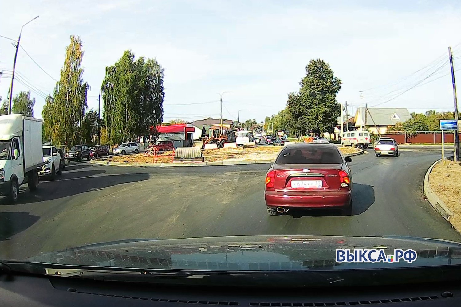 Большие пробки в маленьком городе